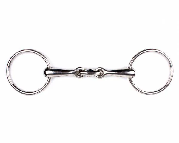 Mors 2 anneaux double brisure - QHP - inox 17mm - 135 mm Offre Spciale
