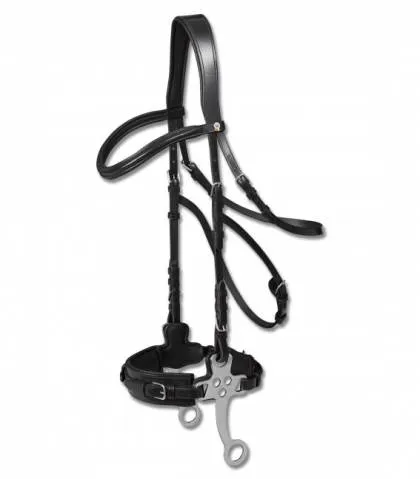 Promotion Saisonnire Bridon X-Line Hackamore sans mors Waldhausen - Noir - COB (pur sang )