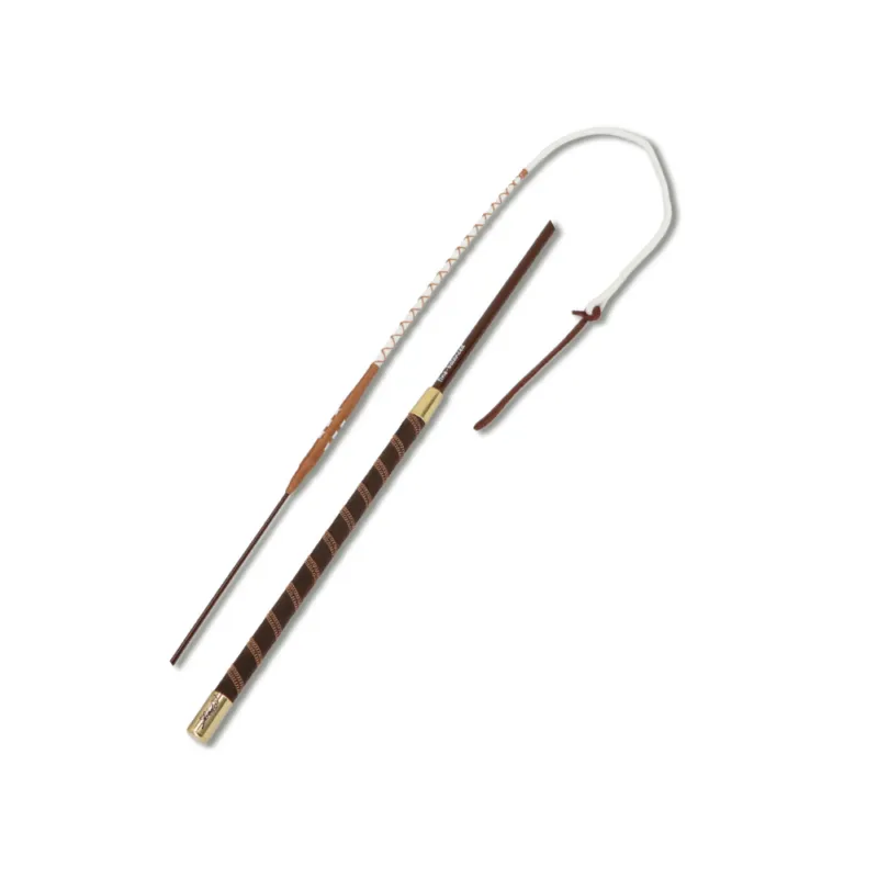 Fouet poigne cuir – LEDO – marron – 210 cm Seulement Aujourdhui