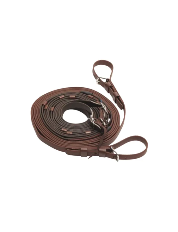 Guides  un – ZILCO – brun – poney – Z-Grip Achat Immdiat