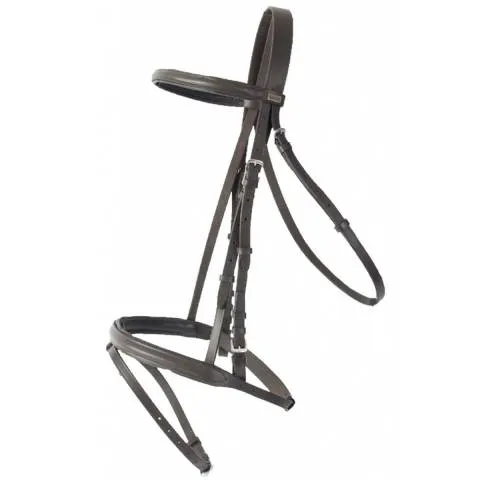 Bridon cuir TdeT Sisley – Cheval – Havane Fonc Vente Directe