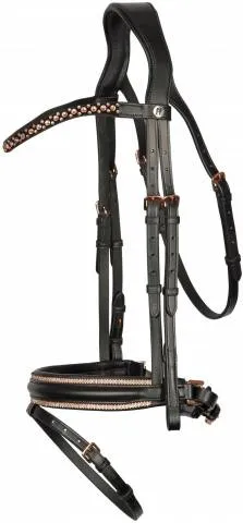 Solde Bridon Rosegold Royal – Harry&rsquo;s Horse – Noir – Full
