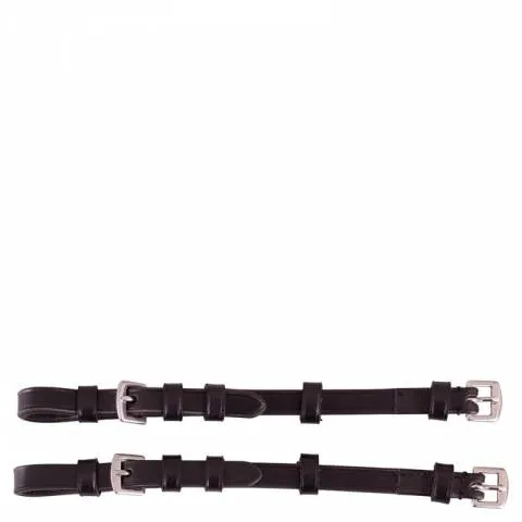 Montants de bridon cuir souple - BR - boucleries inox - Noir - Largeur 10mm - SHETLAND Jusqu puisement Des Stocks