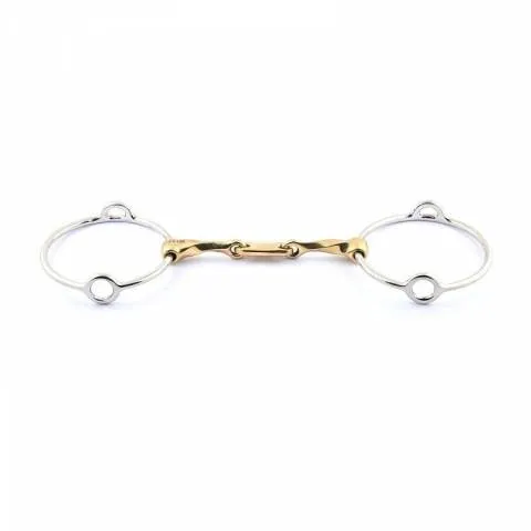 Mors releveur torsad palette grands anneaux - Jump in - 125 mm Satisfait Ou Rembours