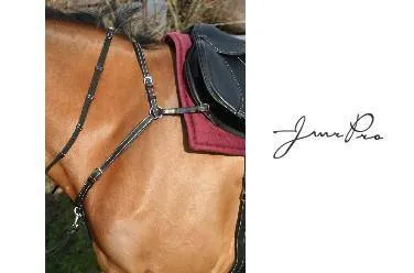 Collier de chasse en cuir, JMR Pro – marron – poney Must-Have