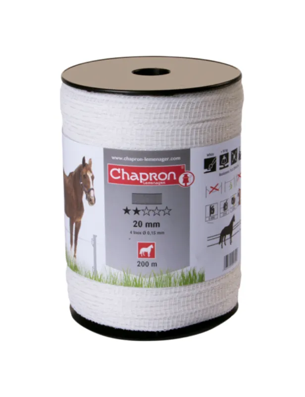 Ruban standard 20 mm – CHAPRON – blanc Prix Cass