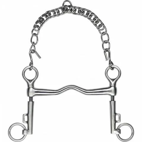 Meilleur Prix Mors de bride branches courtes inox satin pompe - Feeling - 125mm