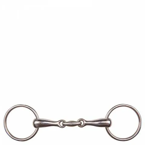 Mors 2 anneaux double brisure inox massif 18mm - BR - 145 mm Marque