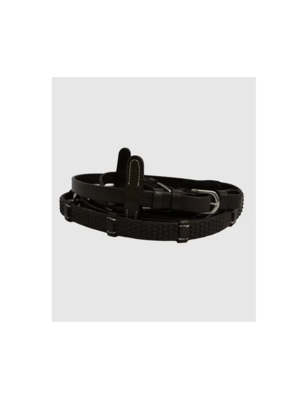 Seulement Aujourdhui Rnes caoutchouc Soft Linea  7 arrtoirs – Canter – Marron – Full