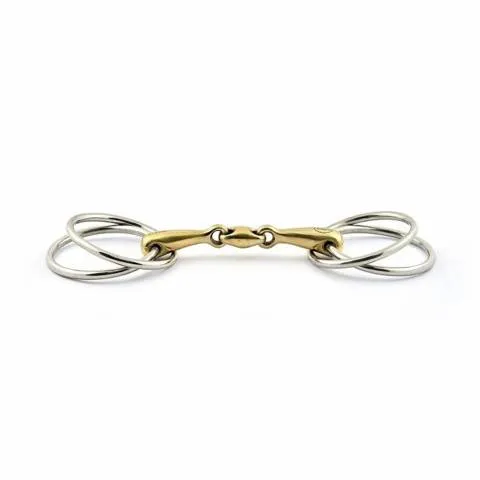 Produit De Marque Mors 4 anneaux avec double brisure - Jump'In - 13,5