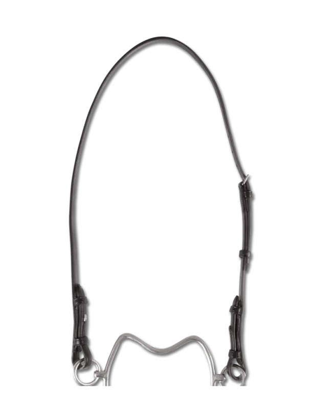 Ttire cuir pour Chifney (mors anti-cabreur) Dernier Modle