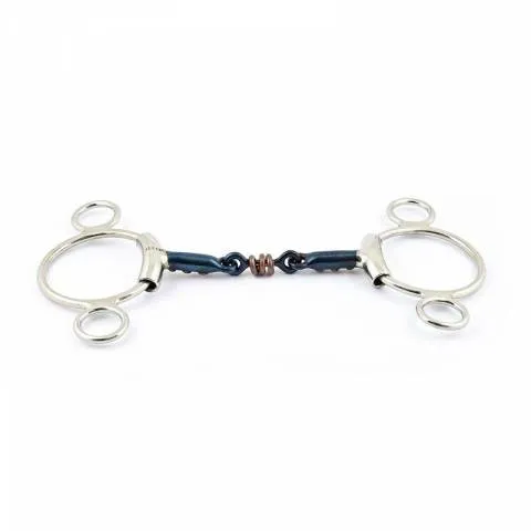 Prix Bas Mors Blue Steel Pessoa double brisure et incrustation cuivre - Jump'in - 125 mm
