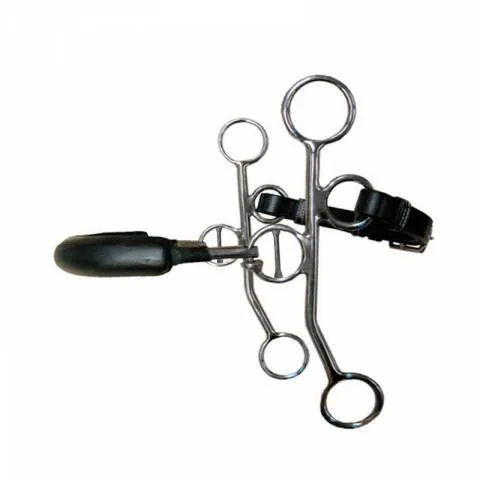 Hackamore rigide branches longues - Jump'in - Noir Prix Bas