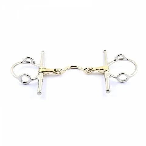Mors releveur aiguilles double brisure avec passage de langue - Jump'in - 125 mm Jusqu puisement Des Stocks