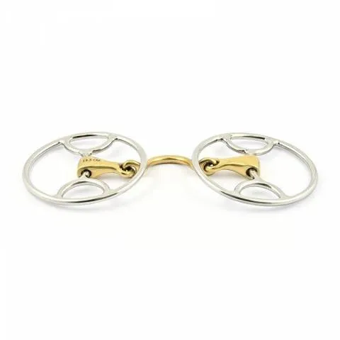 Mors Swivel double brisure avec passage de langue - Jump'in - 125 mm Solde