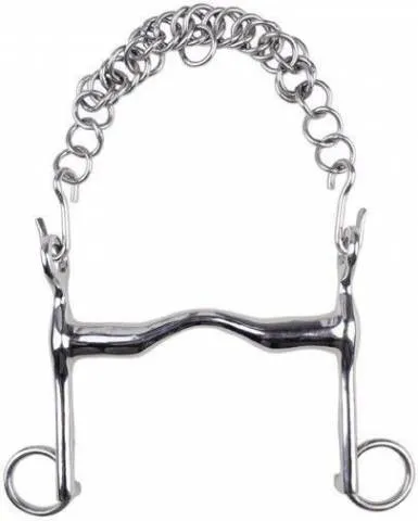 Populaire Mors de bride en inox - HKM - acier inoxydable - Chane 5cm - 125 mm - 18mm