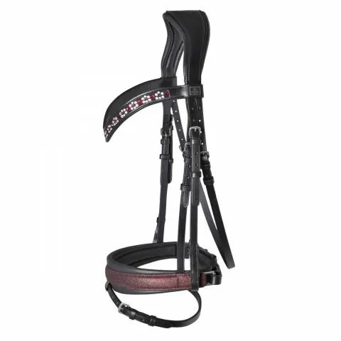 Offre Du Jour Muserolle Hollywood Glamorous SD Design - Raspberry Shimmer - Cheval