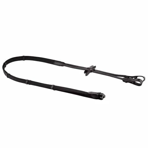 Paires de rnes cuir rond super grip - SD Design - Noir - Poney Commander Vite