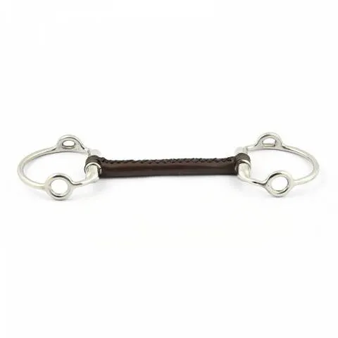 Mors releveur en cuir rond - Jump'in - 125 mm Expdition Rapide