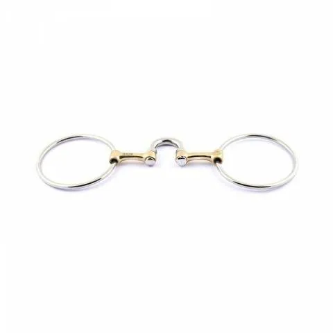 Mors fin double brisure grand passage de langue - Jump in - 125 mm Authentique