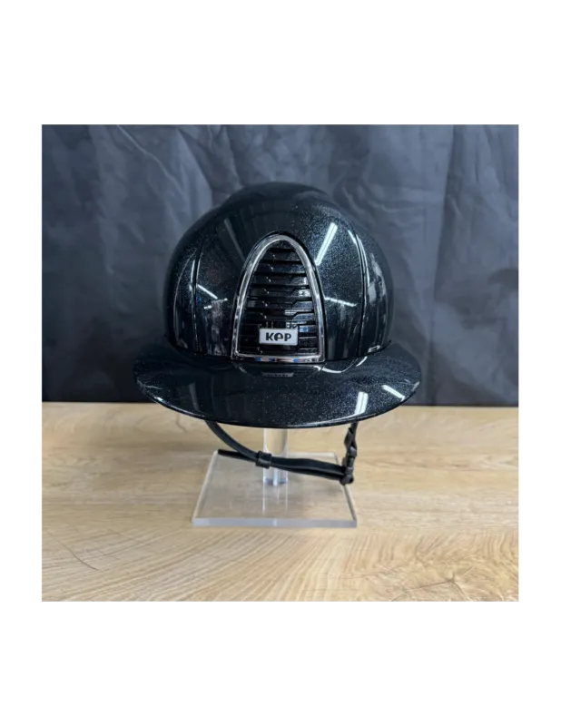 Casque Cromo 2.0 Metal Diamond Polo Noir - 51 - Ovale Seulement Aujourdhui