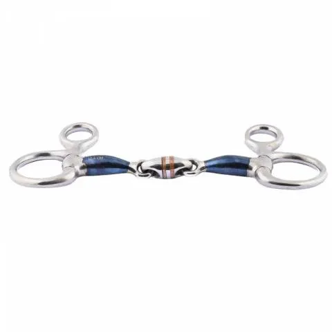 Seulement Aujourdhui Mors baucher double brisure blue steel - Jump'in - 125 mm