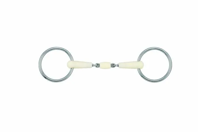 Meilleure Vente Mors double brisure Happy Mouth loose ring - inox - 105 CM