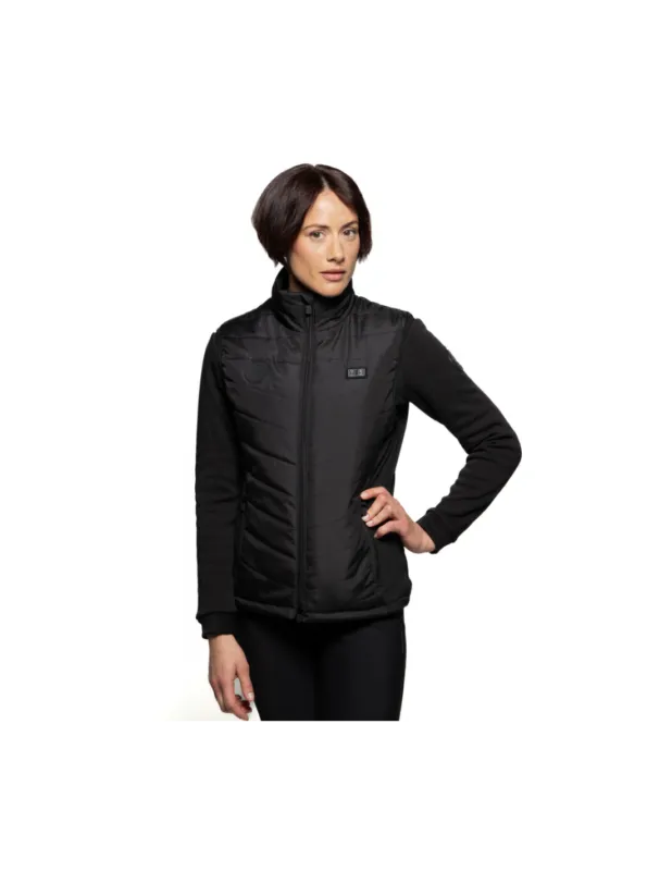 Bodywarmer Chauffant Unisex ESPOO – Flags&Cup – Noir – XXS Promotion Saisonnire
