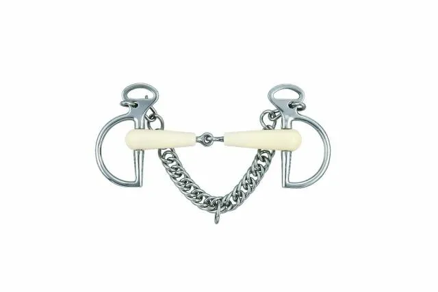 Mors kimberwick simple brisure - Happy Mouth - acier inoxydable - 115 CM Bon March