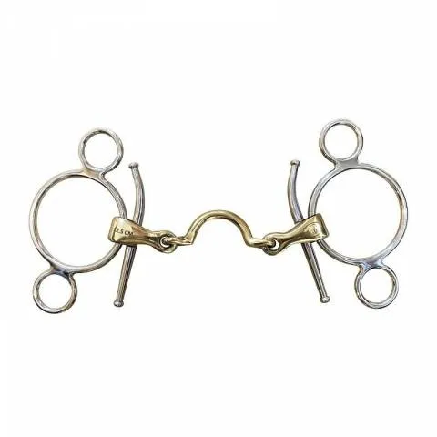 Mors Pessoa aiguilles double brisure passage de langue - Jump'in - 125 mm Meilleure Vente