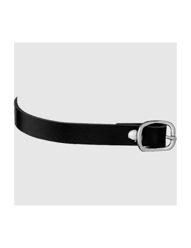Prix Promo Lanires d'perons en Cuir - Sprenger - Noir