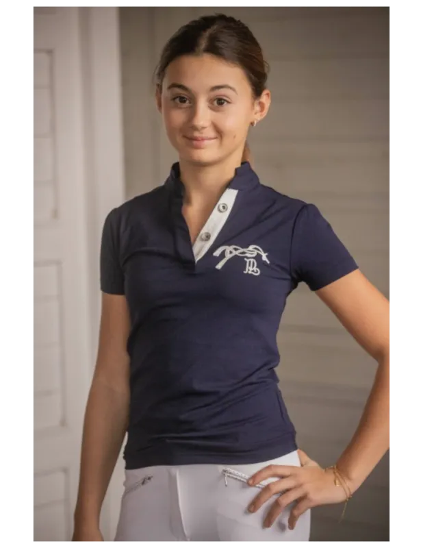 Polo Victorine - Eden by Pnlope - Marine - 14 ans Satisfait Ou Rembours