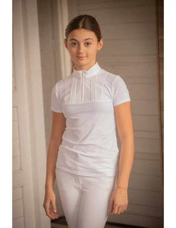 Seulement Aujourdhui Polo Florence Mesh – Eden by Pnlope – Blanc – 10 ans