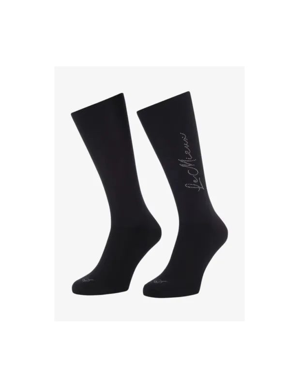 Chaussettes Sparkle Competition - LeMieux - Navy - S Authentique