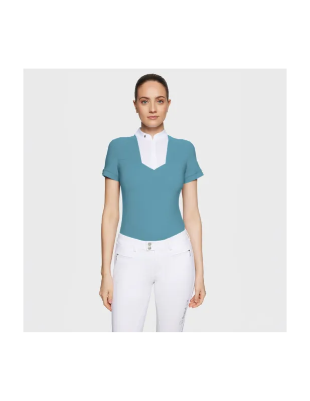 Populaire Polo Anne-Gaelle SS26 - Samshield - Neptune - XS