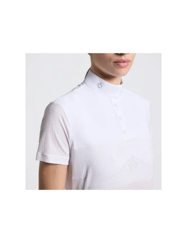 Bon March Polo Stripe Jersey SS26 – Cavalleria Toscana – 0001 BLANC – XS
