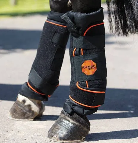 Offre Du Jour Gutres de repos Rambo ionic - Horseware - noprene - NOIR - OVERSIZE