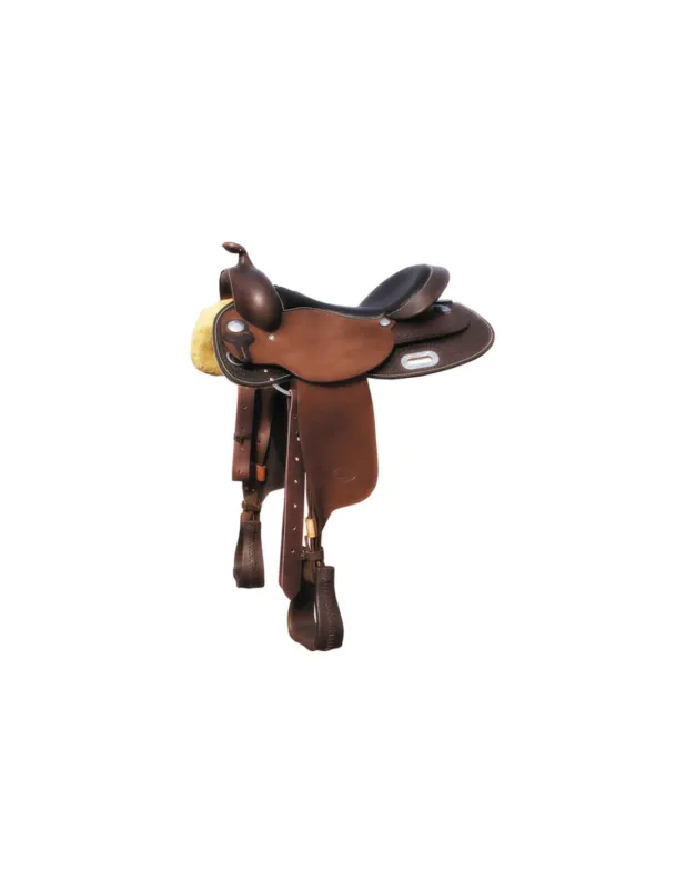 Selle Western Rough Out 1020 Team Penning - Pool's - Cognac - 15' - Small Quarter Acheter En Ligne