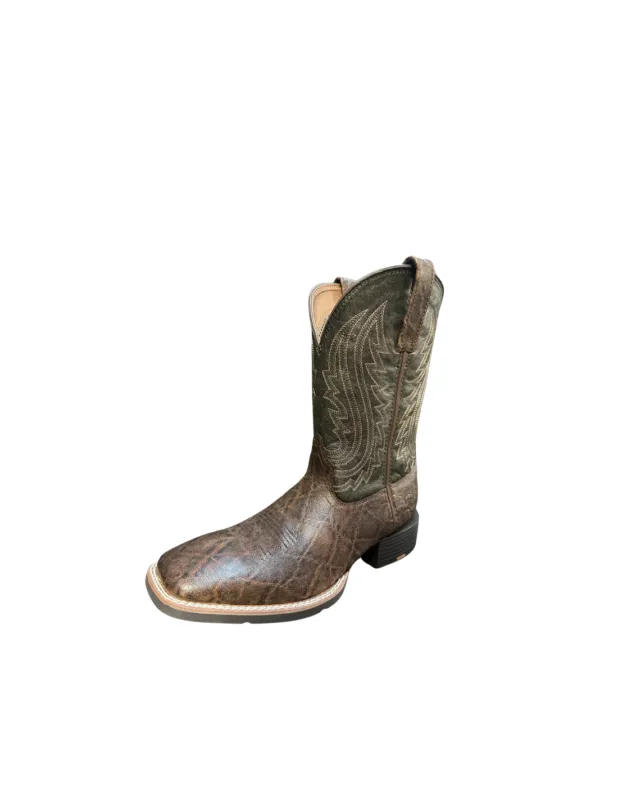 Achetez Aujourdhui Bottes Homme Sport Big Country – Ariat – Mahogany Elephant Print/Forest Green – 41 – D Medium