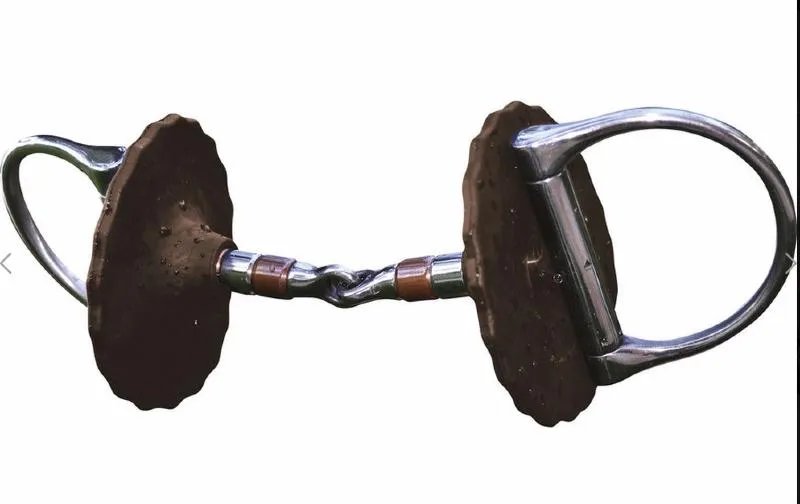 Top Vente ACAVALLO – Rondelles de Mors Souples en GEL NOIR