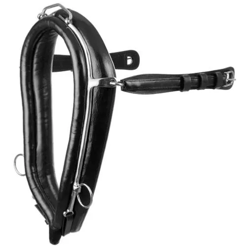 HH – Harnais d&rsquo;Attelage  Collier en Cuir renforc nylon MUNICH PONEY Haute Qualit