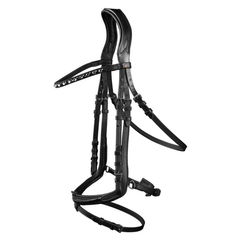 Expdi Aujourdhui WALDHAUSEN - Bridon en Cuir XLine avec Muserolle Dporte FREEDOM COB