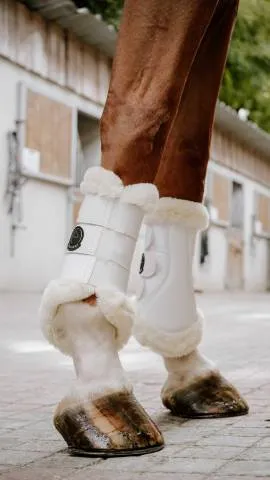 Bon March Gutres fermes Je t'aime Snuggy - Equithme - Protection lgante - blanc - cheval