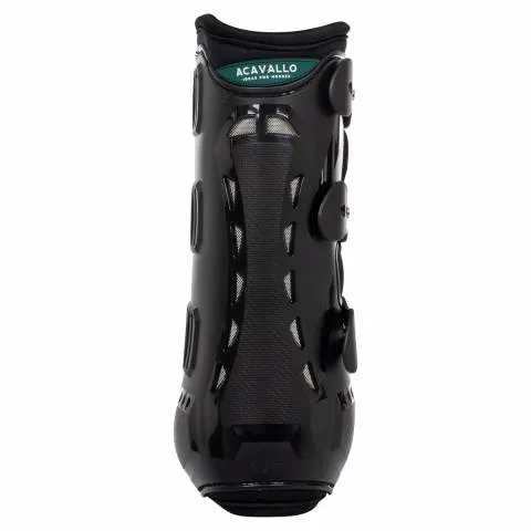 Offre Exclusive Guetre de Dressage Anatomique Arrire Acavallo - Noir-Noir - Mdium