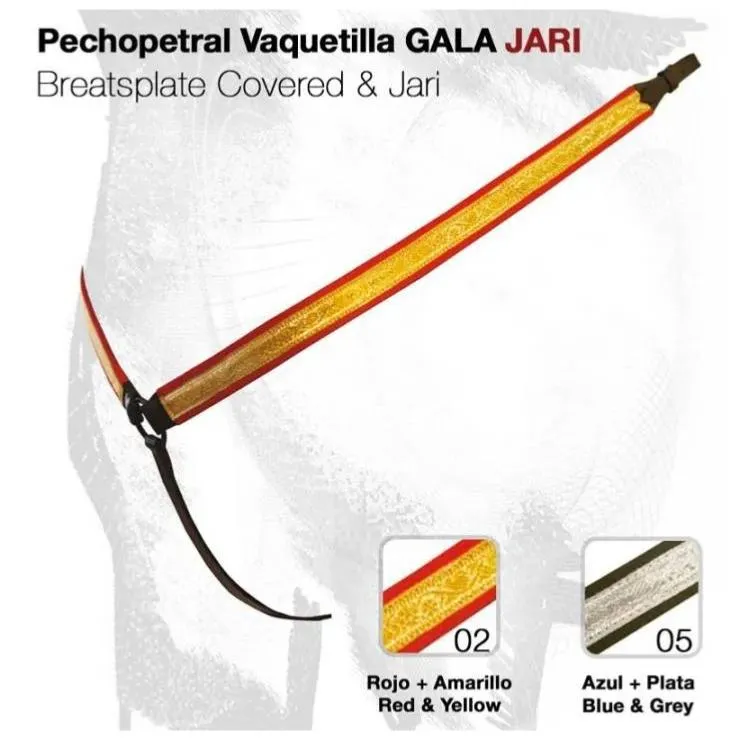 Collier de Parade en Cuir avec Galon pour Cheval, ZALDI MARINE/ARGENT Meilleur Prix