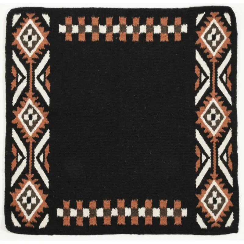 Tapis de Selle WESTRIDE en Laine et Coton, FRANCK PERRET NOIR/BEIGE Paiement Scuris