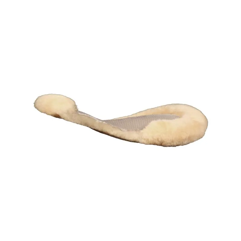 ACAVALLO – Amortisseur de dos rhausseur arrire Gel et Mouton KEYHOLE NATUREL Gel TRANSPARENT Haute Qualit