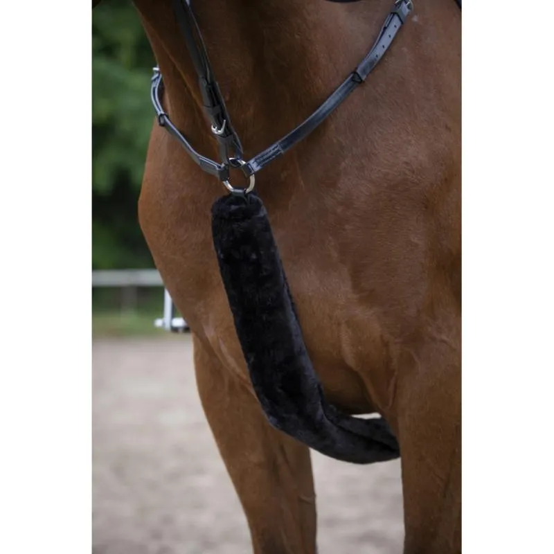 Livraison Express EQUITHEME - Fourreau de Collier de Chasse en mouton synthtique TEDDY NOIR