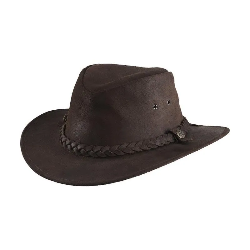 Certifi RANDOLS – Chapeau de randonne cuir huil et fil  mmoire AVENTURE S 55/56 CM