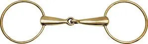 Offre Du Jour Mors 2 Grands Anneaux Gros Canons en Maillechort, FEELING 125 MM
